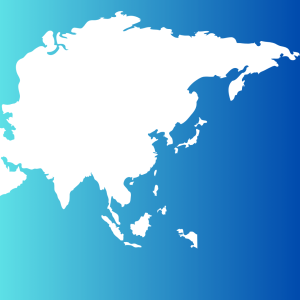 Simple Map of Asia